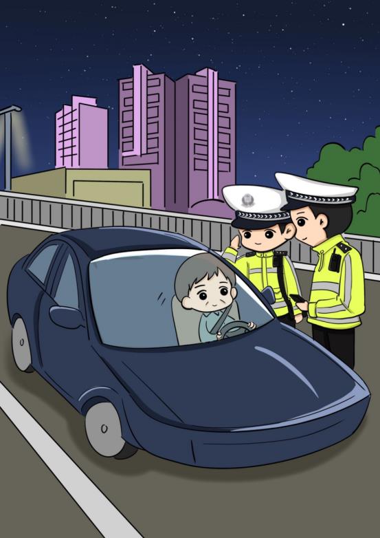 【漫画】一组手绘漫画，看伊宁县公安局交警节日坚守！