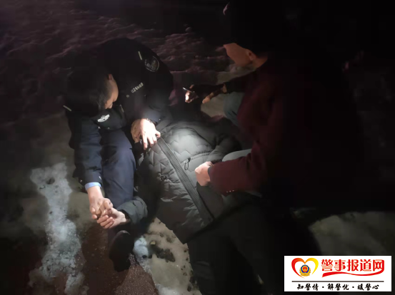 【警营暖心事】春寒料峭，雪地最美救人“警”色