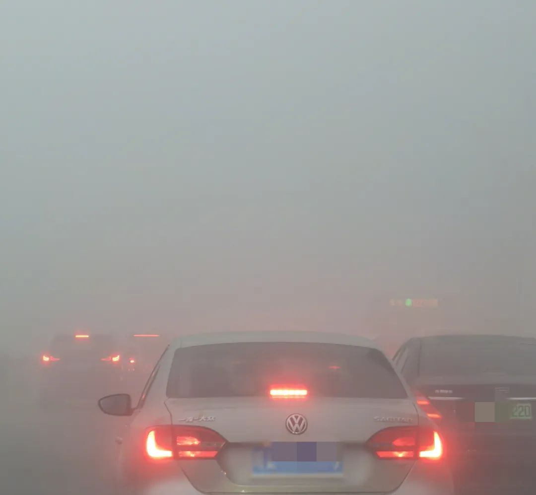 浓雾中行车心慌慌,此时出现了一道标志性的光亮…… 浓雾中行车心慌慌,此时出现了一道标志性的光亮……